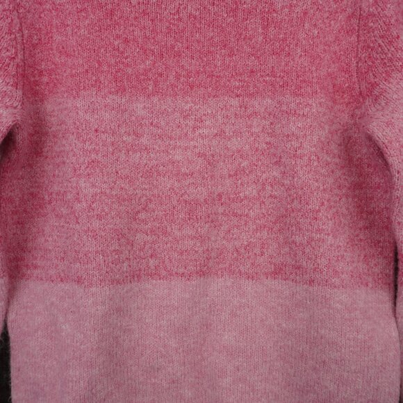 Cupcakes and Cashmere Women's Sweater Pink White Colorblock XSmall Crewneck Soft - Picture 7 of 8